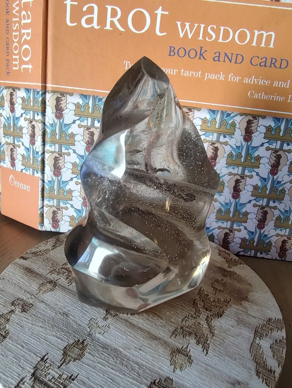 Vintage Madagascar Smokey Quartyz Crystal Flame